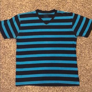 Blue and black striped t shirt - men’s Large